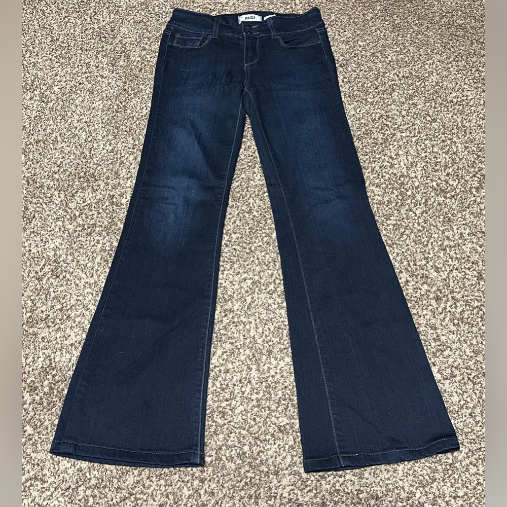 PAIGE Dark Blue Flare Jeans